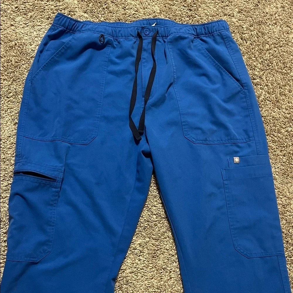 Figs Men's Royal Blue Cairo‎ Cargo Scrub Pants XL
